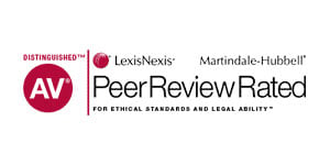 AV Distinguished | Peer Review Rated For Ethical Standards and Legal Ability | LexisNexis | Martindale-Hubbell